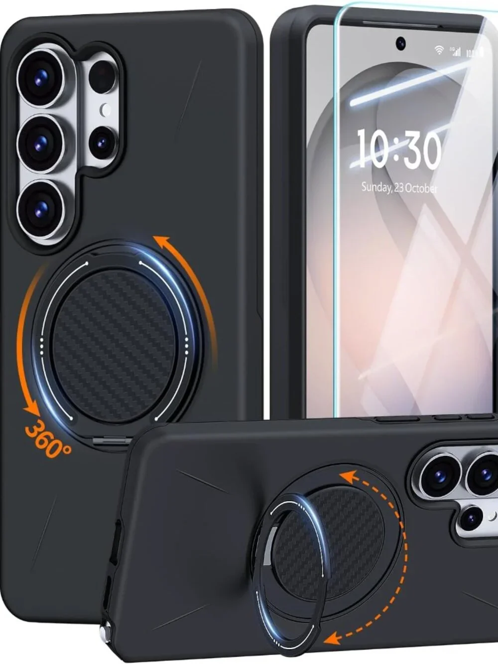 Samsung Galaxy S26 Ultra Case Ring Holder Kickstand Screen Protector Shockproof